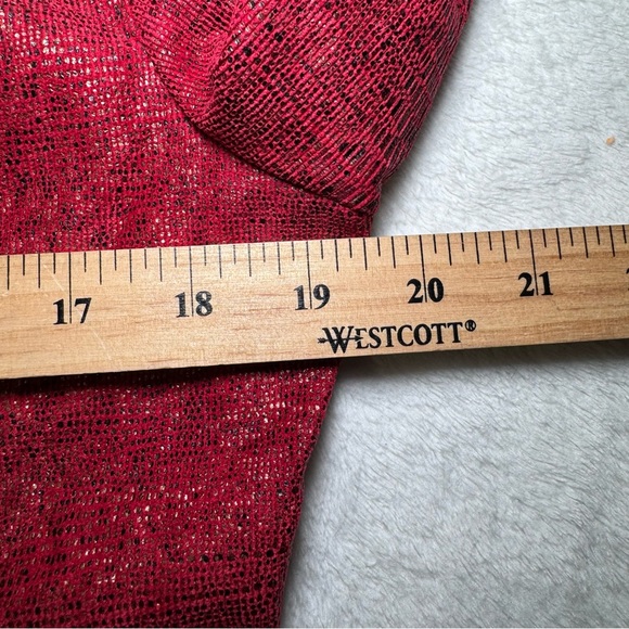 Vintage 90s Red Animal Print Sports Jacket, Unisex Punk Glam Style - Picture 5 of 8